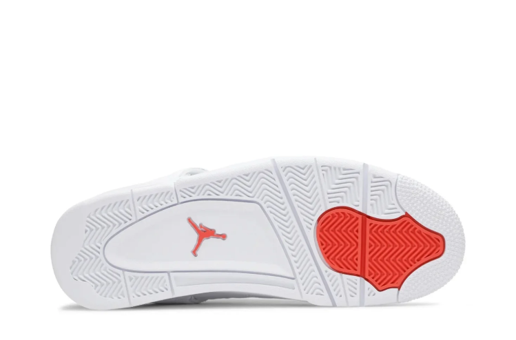 Air Jordan 4 Retro Sneakers "White/Metallic Red"