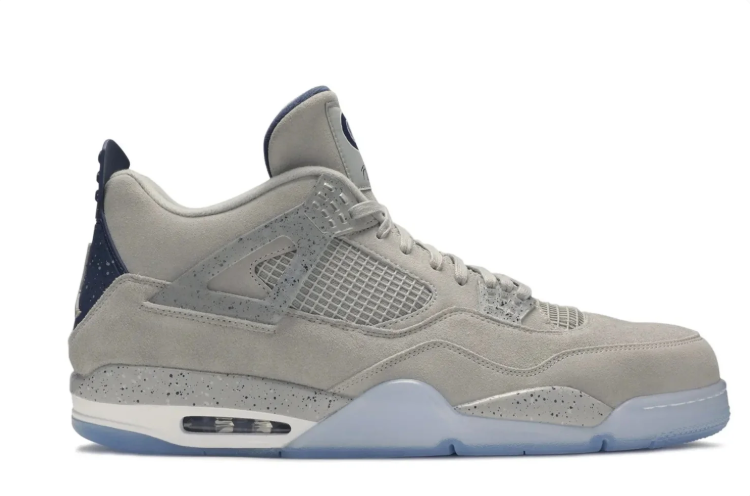 Air Jordan 4 Retro Sneakers "Grey/Navy/Ice Blue"
