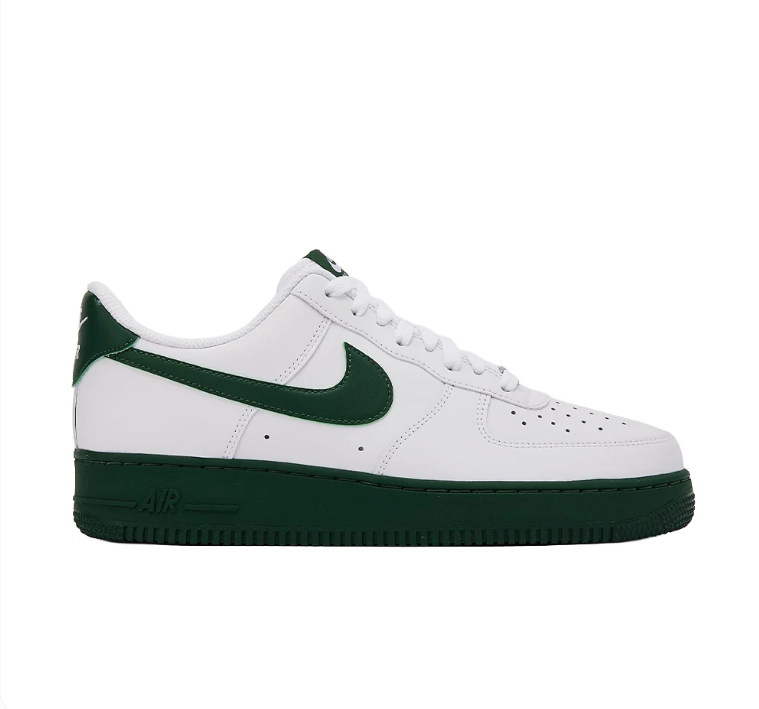 Nike Air Force 1 Low Sneakers - White/Forest Green