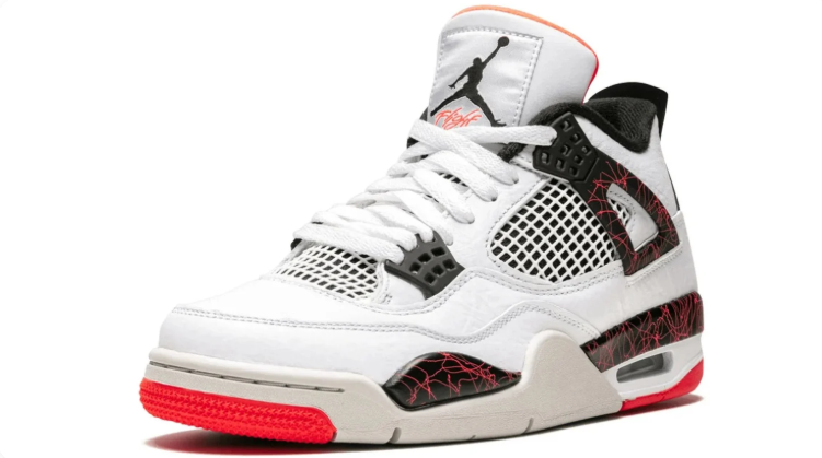Air Jordan 4 Retro Sneakers "White/Hot Lava/Black"