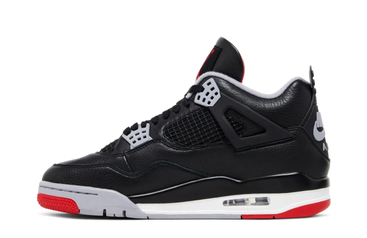 Air Jordan 4 Retro Sneakers "Black/Fire Red/Cement Grey"