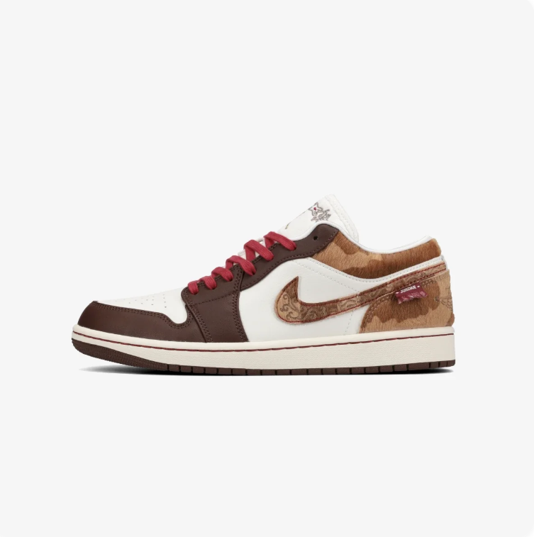 Air Jordan 1 Sneakers SE "Dark Chocolate/Tan/Red"