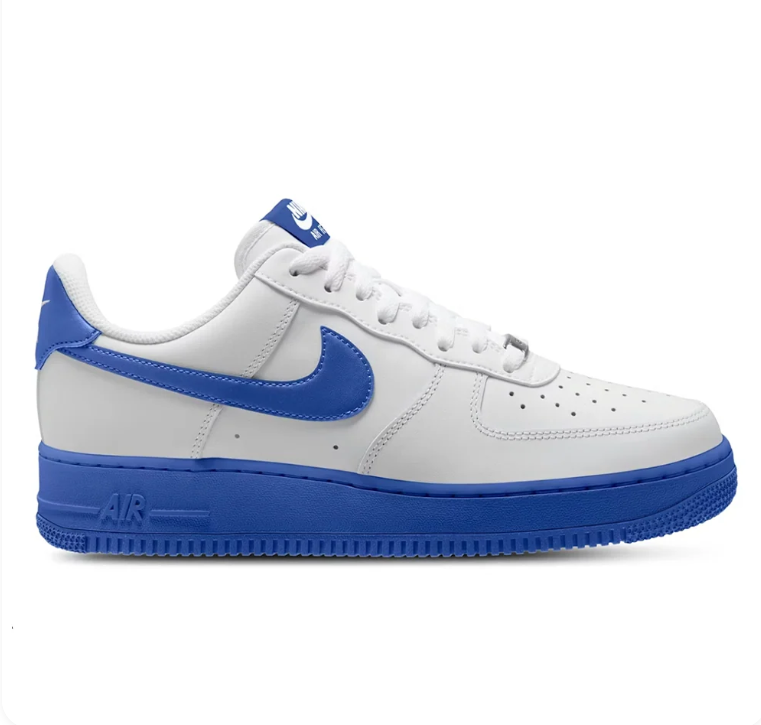 Nike Air Force 1 Low Sneakers - White/Game Royal Blue