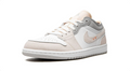 Air Jordan 1 Sneakers "White, Cream & Grey with Orange Accents"