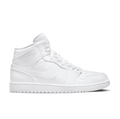 Air Jordan 1 Mid Sneakers "Triple White"