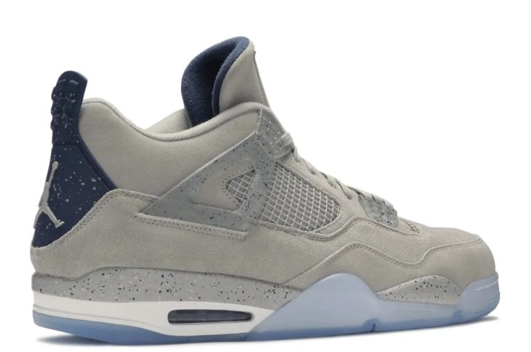 Air Jordan 4 Retro Sneakers "Grey/Navy/Ice Blue"