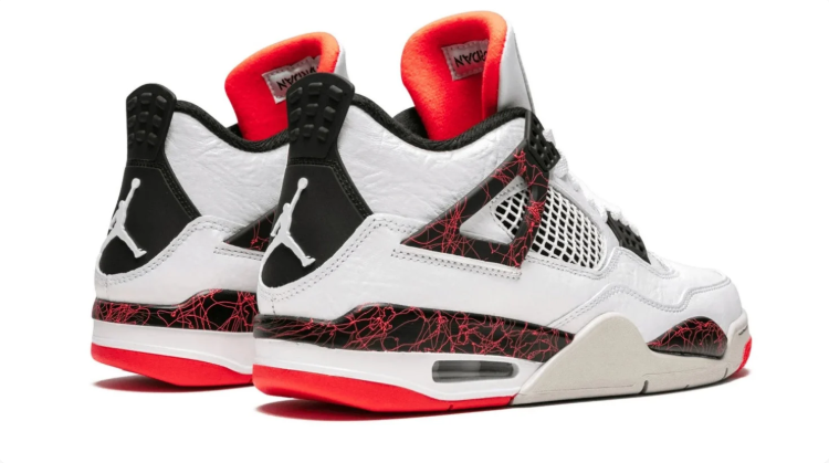 Air Jordan 4 Retro Sneakers "White/Hot Lava/Black"