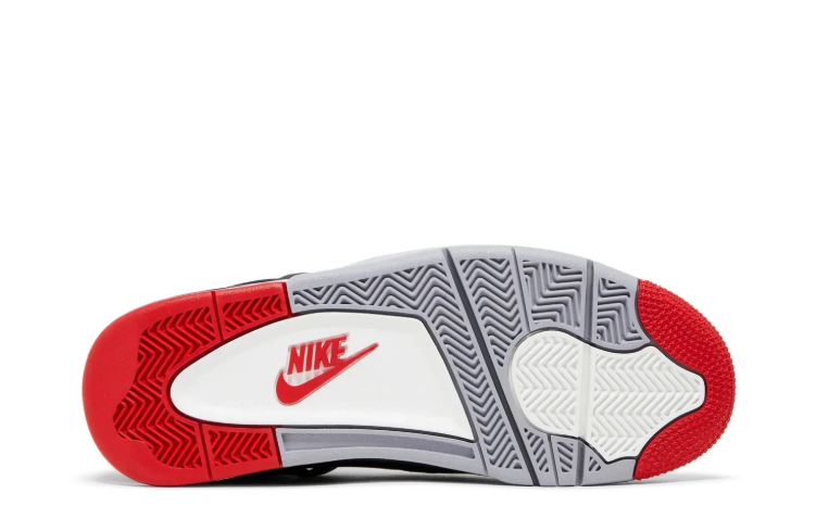 Air Jordan 4 Retro Sneakers "Black/Fire Red/Cement Grey"
