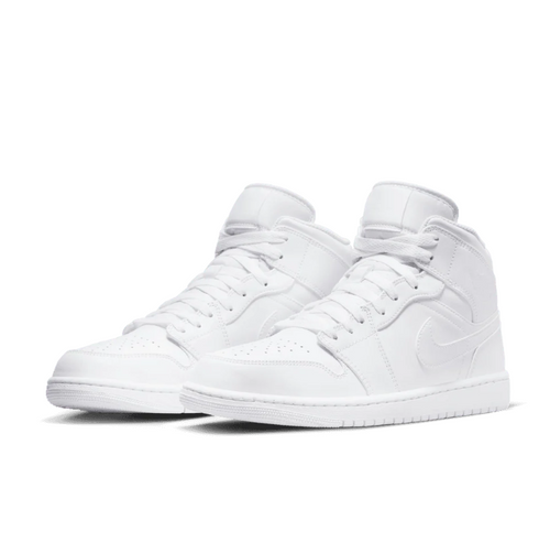 Air Jordan 1 Mid Sneakers "Triple White"