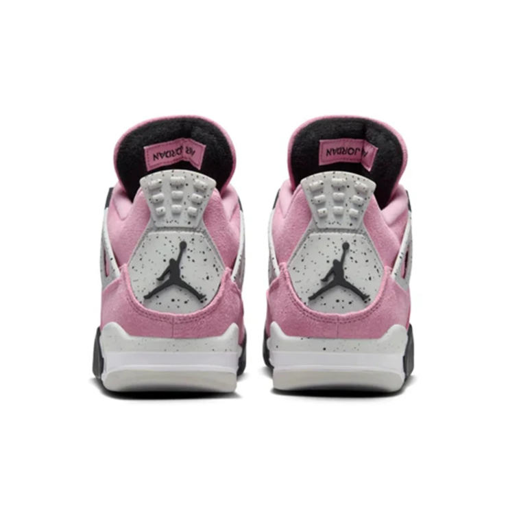 Air Jordan 4 Retro Sneakers "Pink with Speckled Grey Accents"