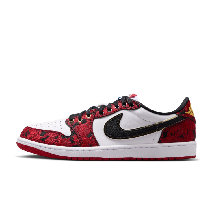 Air Jordan 1 Sneakers "Varsity Red/Black/Metallic Gold"
