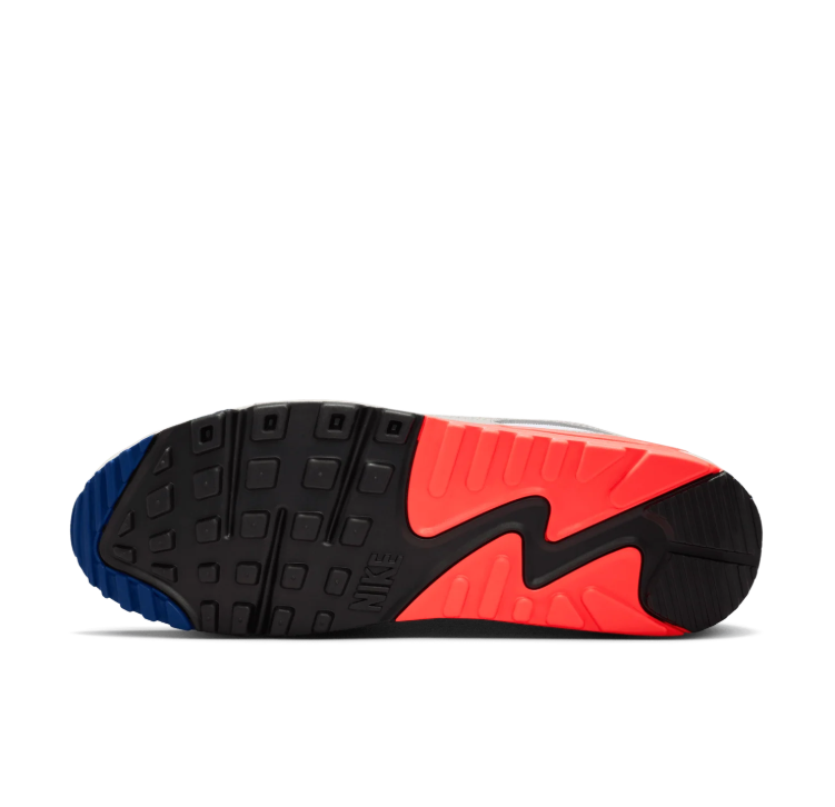 Nike Air Max 90 Sneakers - White/Hyper Blue/Solar Red