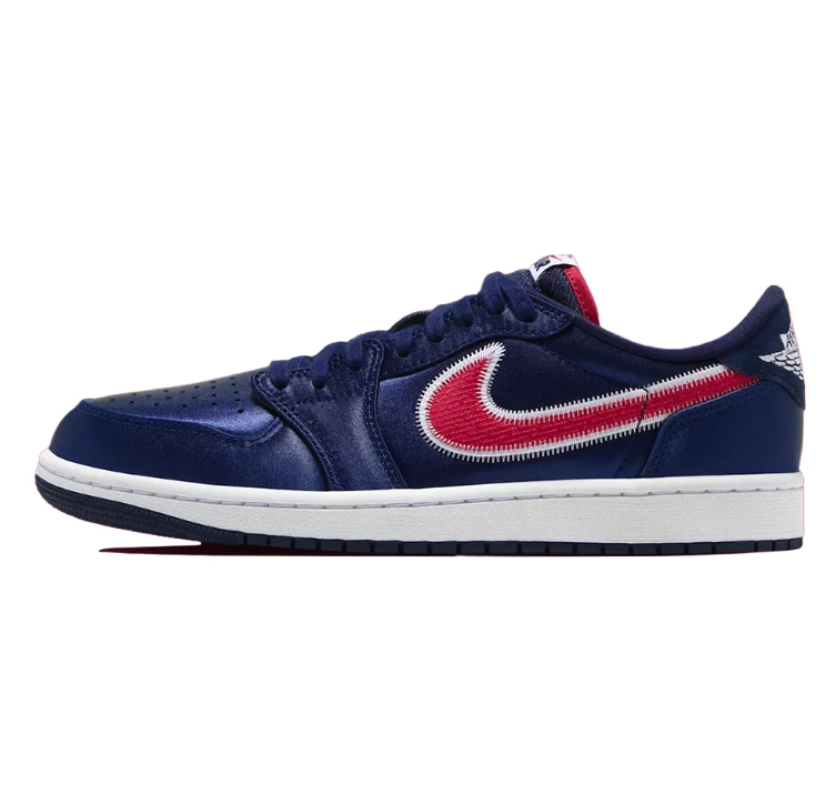 Air Jordan 1 Retro Low OG - Midnight Navy/University Red