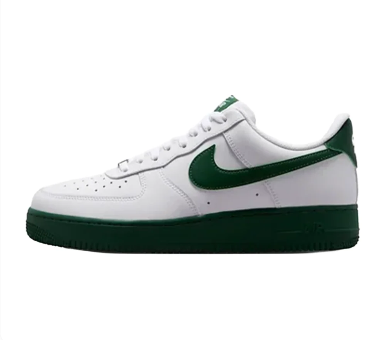 Nike Air Force 1 Low Sneakers - White/Forest Green