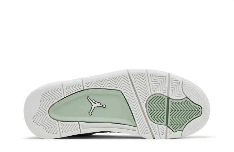 Air Jordan 4 Retro Sneakers "Pale Mint/Metallic Silver/White"