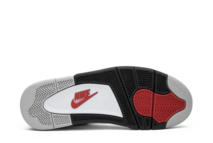 Air Jordan 4 Retro Sneakers "White/Cement Grey/Black/Fire Red"