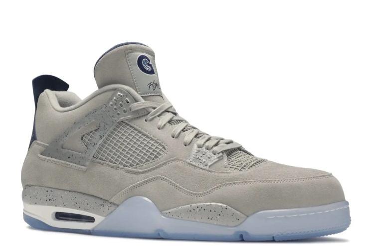 Air Jordan 4 Retro Sneakers "Grey/Navy/Ice Blue"