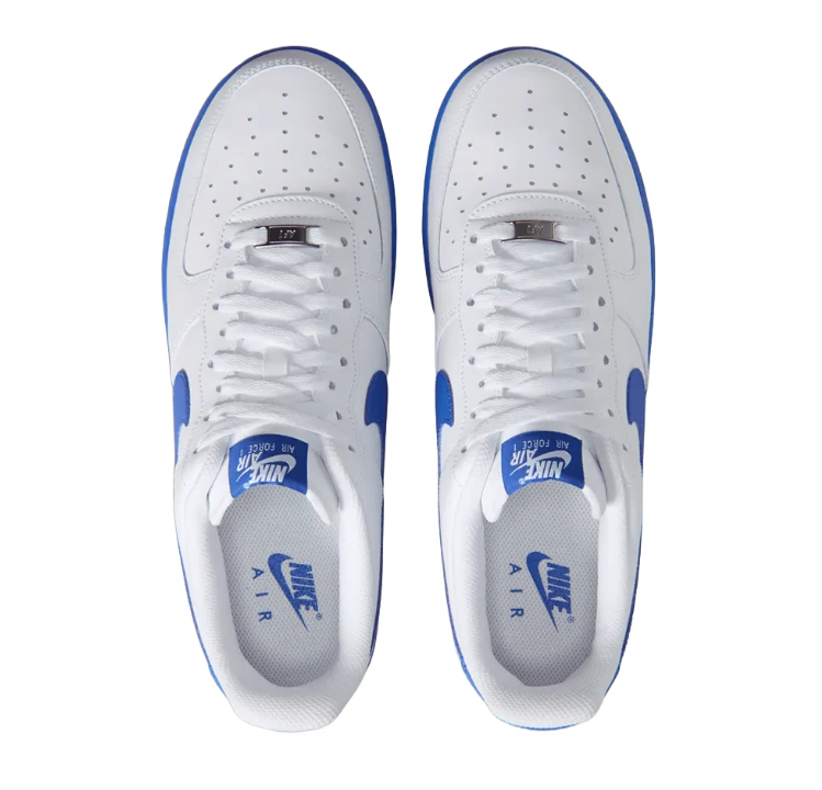 Nike Air Force 1 Low Sneakers - White/Game Royal Blue